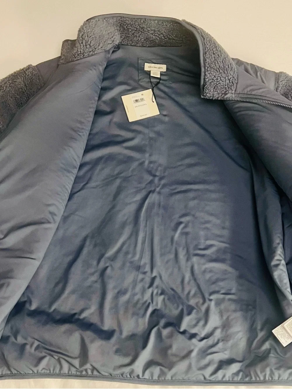 Calvin Klein Light Blue Satin-Like Interior with Care Tag - Picture 5 of 10